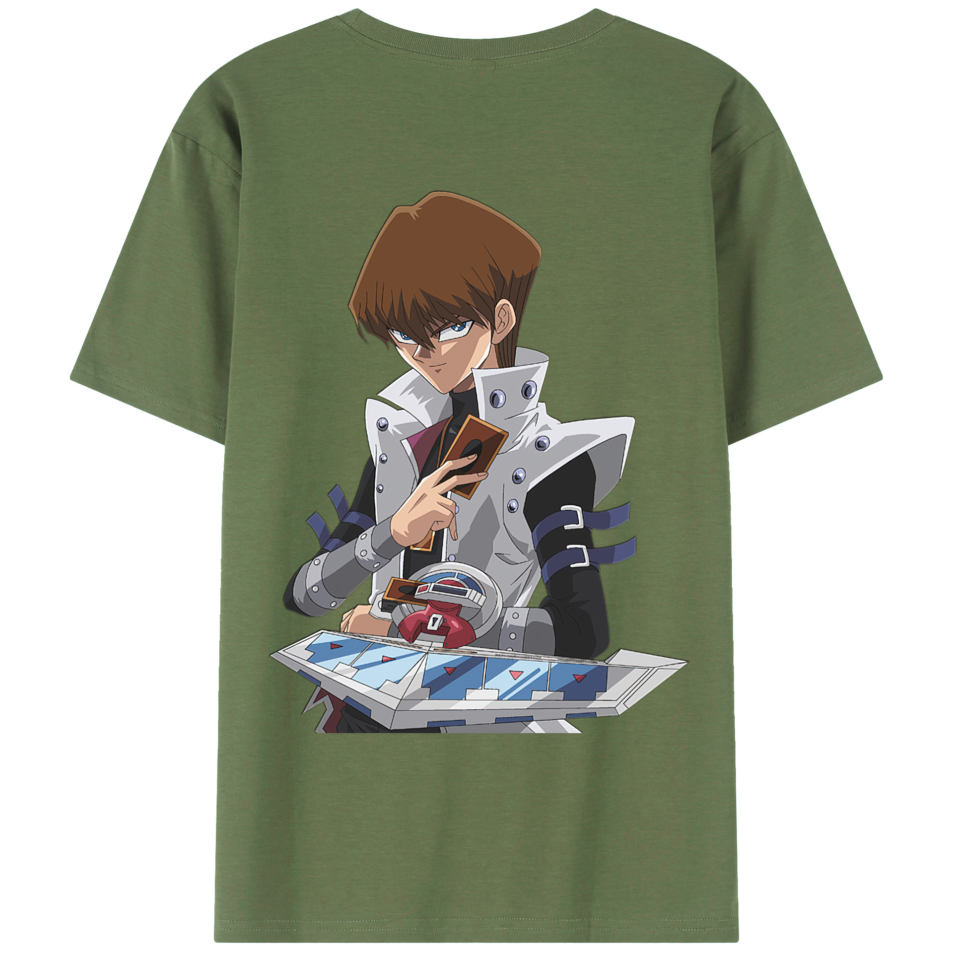 （画像用） 遊☆戯☆王 Yu-Gi-Oh! 綿100％ メンズ半袖Tシャツ（バックプリント） 通気性